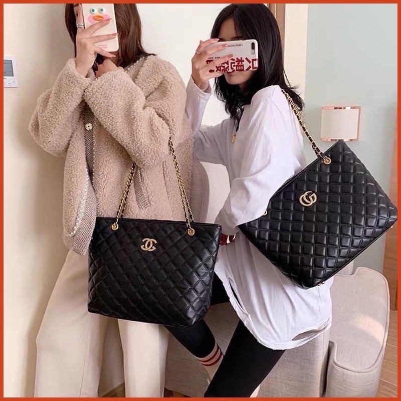 Túi xách nữ tote công sở họa tiết trám phong cách sang chảnh CV51