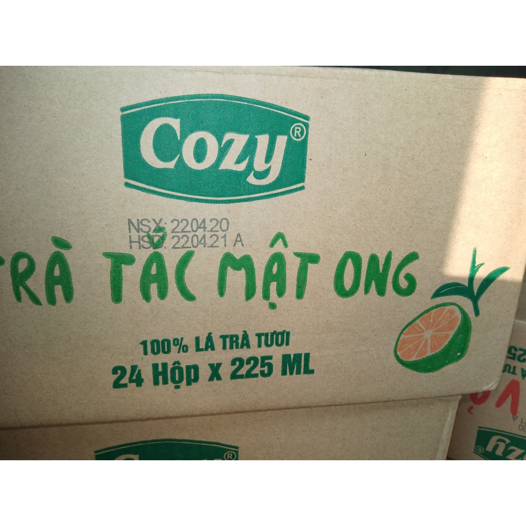 Thùng 24 hộp 225ml trà sữa Cozy