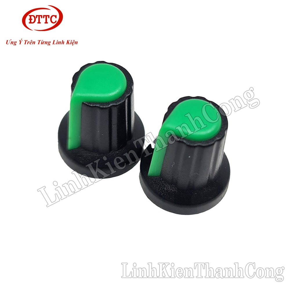 Núm Triết Áp Nhựa Màu Xanh Lá