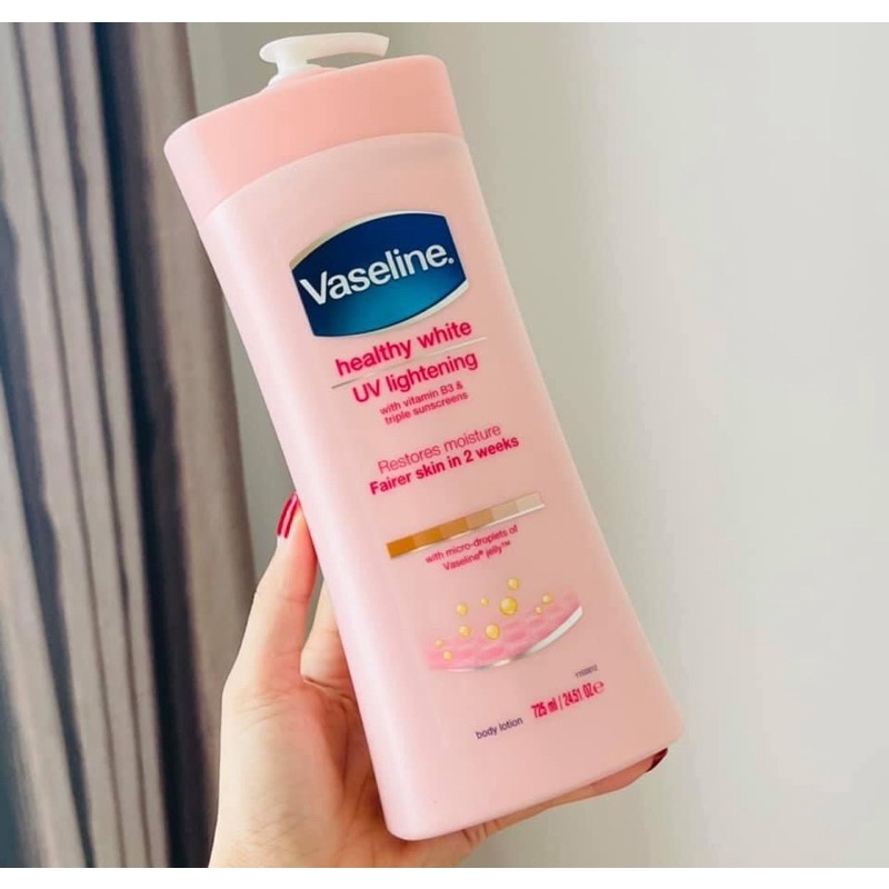 Dưỡng thể Vaseline Healthy White UV Lightening 725ml