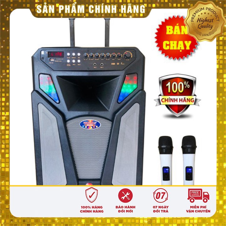 [ HÀNG CHẤT LƯỢNG]  LOA KÉO KARAOKE DI ĐỘNG RONAMAX U15A – CHÍNH HÃNG 4TẤC Tặng 2 Micro Ko Dây - Giá tốt nhất miền nam