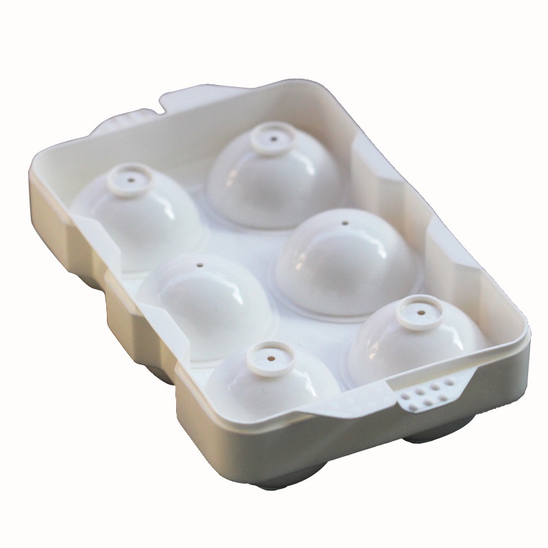 Khuôn Làm Đá 6 Ngăn Hình Tròn Tiện Lợi