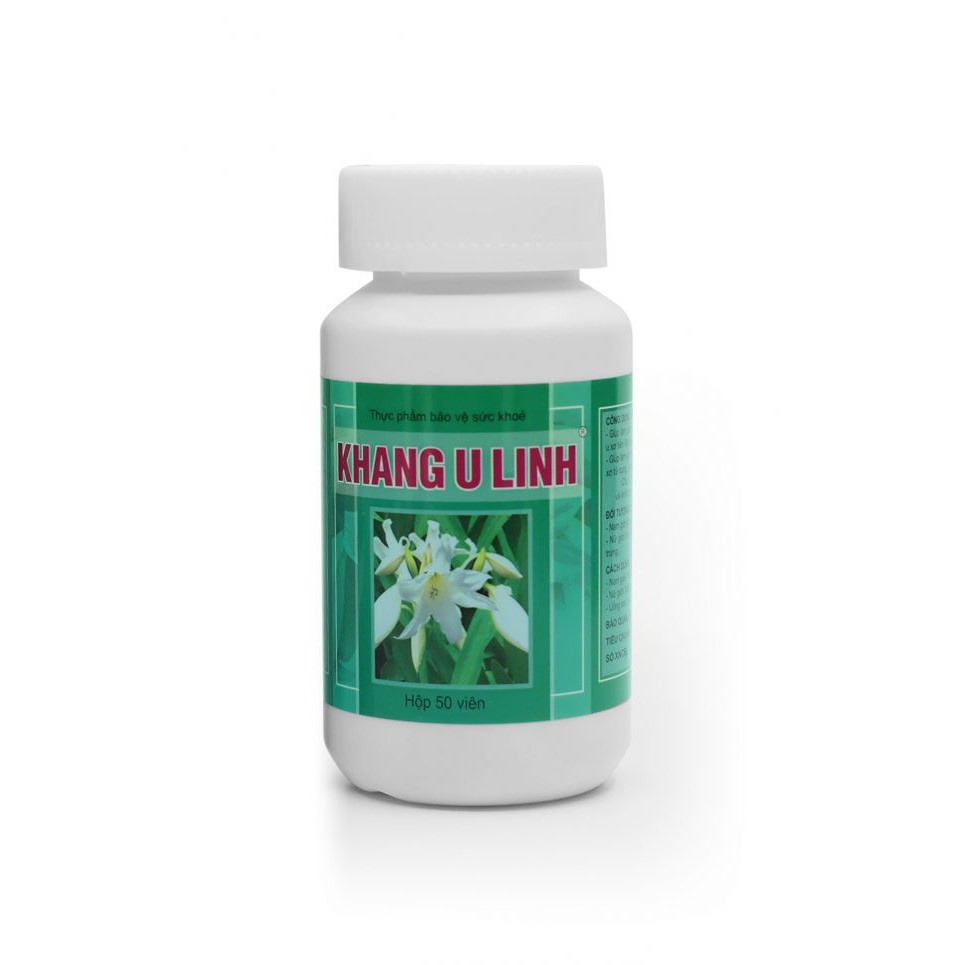 Khang U Linh – Hỗ trợ điều trị u xơ tử cung, u nang buồng trứng (Lọ 50 viên)