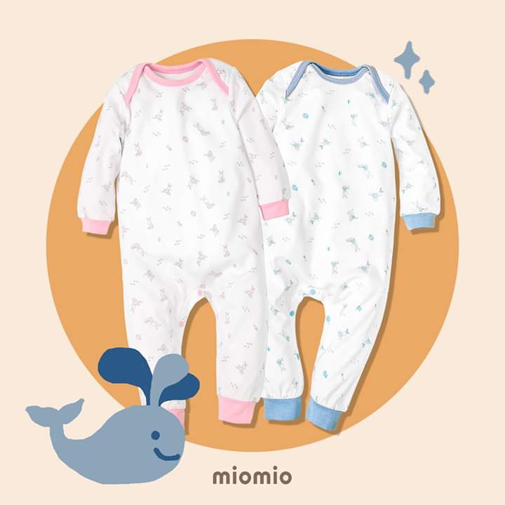 Jumpsuit Tay Dài Thu Đông MIOMIO - Cho Bé Trai, Bé Gái (Từ 3-12 tháng), Vải Interlock Cotton.