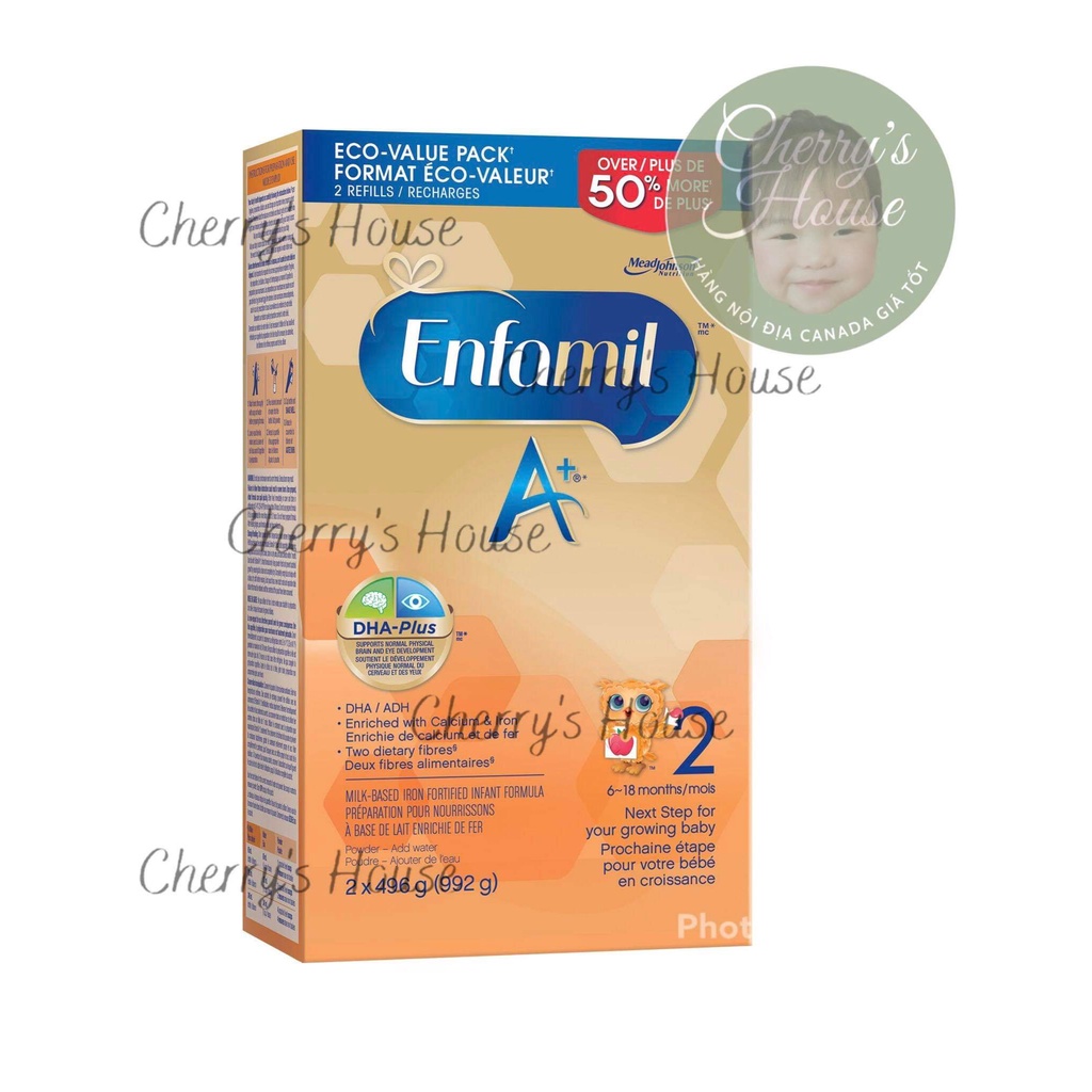 SỮA ENFAMIL A+ CANADA SỐ 2 DATE MỚI 2023