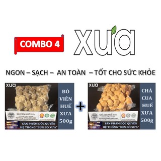Combo Bò Viên 500g + Chả Cua 500g