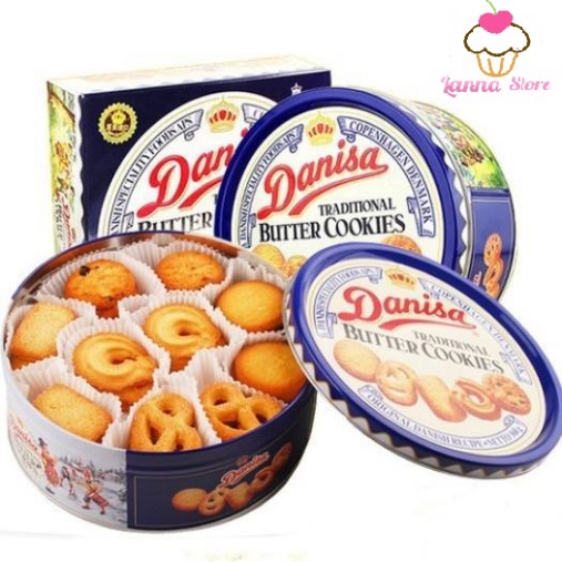 Bánh Quy Danisa Butter Cookies Hộp Thiếc 454G + Túi / 200G - Indonesia