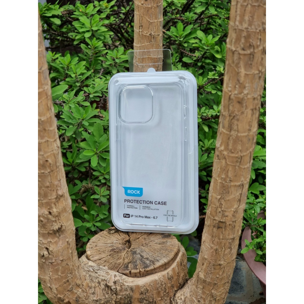 Ốp lưng Rock Speca trong suốt cho iPhone 14, 14 Pro, 14 Max, 14 Pro max trong cứng viền dẻo không ố màu chống sốc