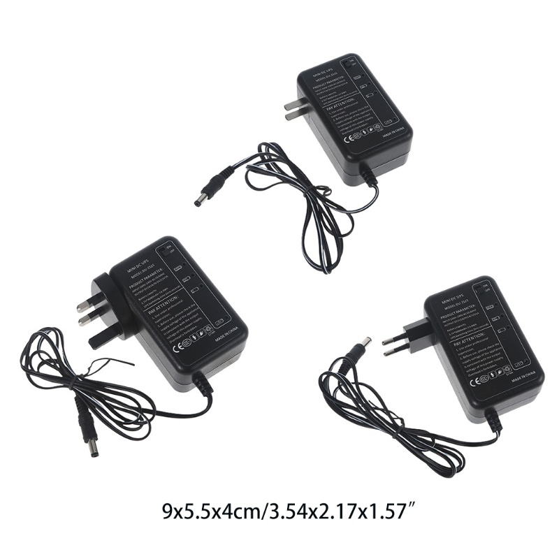 Sạc Dự Phòng 4000mah 5v 9v 12v 1a 5.5x2.1mm Cho Camera Ip Router Không Dây