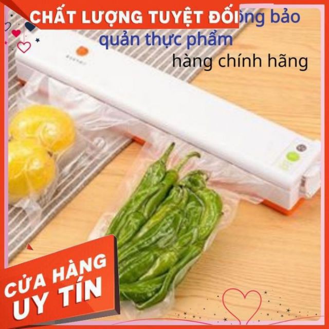 Máy Hút Chân Không Fresh Pack Pro MINI Gia Đình, Hàng Chuẩn, Công Nghê Nhật Bản, Hút Xong Tự Động Hàn Miệng Túi