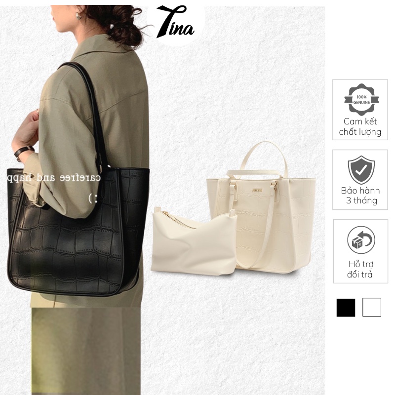 Túi xách nữ đẹp công sở cao cấp kẹp nách tote Micocah Tina Shop M439 NSF551