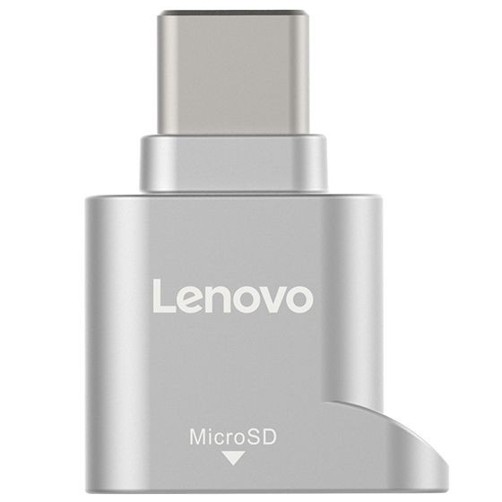Đầu đọc thẻ MicroSD TF chuẩn USB Type C Lenovo D201 chính hãng