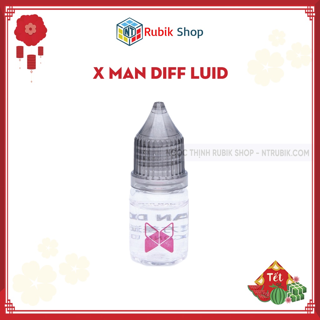 [Phụ Kiện Rubik] Dầu Bôi trơn Rubik QiYi X-Man Design 10K SILICONE DIFF FLUID thể tích 5ml