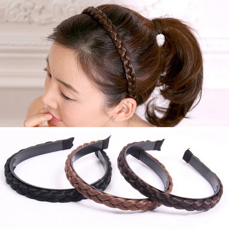 Cài tết tóc giả co giãn trang trí kiểu tóc thời trang cho nữ