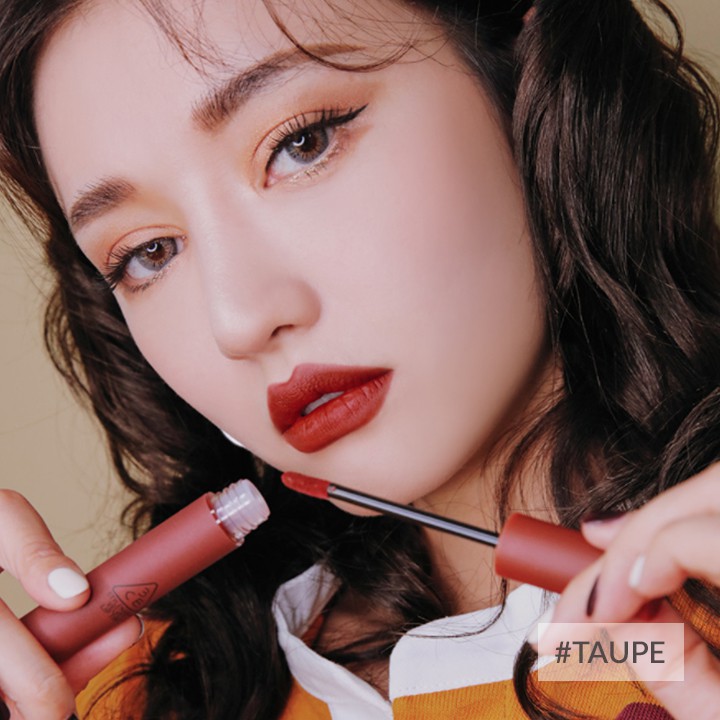 Son kem lì 3ce velvet lip tint #taupe (có sẵn) | Thế Giới Skin Care