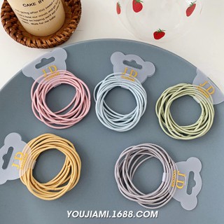 Set 10 chun cột tóc basic