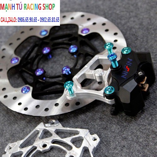 Bộ heo dầu thắng dĩa brembo CNC gắn vario,wave,sirius,exciter 135 có ốc