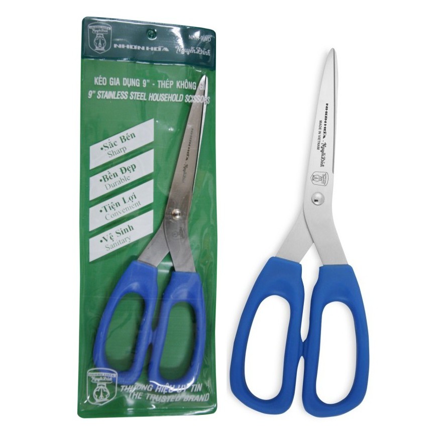 Kéo Gia Dụng 9" (NHK-9IND) Nguyễn Đình Chính Hãng, vov Cung Cấp & Bảo Trợ.