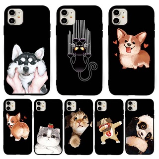 Ốp lưng TPU mềm For iPhone X 8 7 6S 6 Plus 5S SE 5 Mèo và chó dễ thương Hoa văn