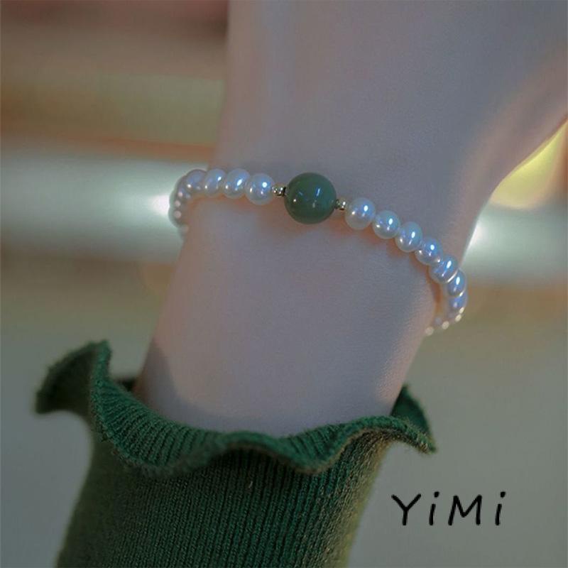 Vòng Tay Đính Hạt Ngọc Trai Thời Trang Dành Cho Nữ