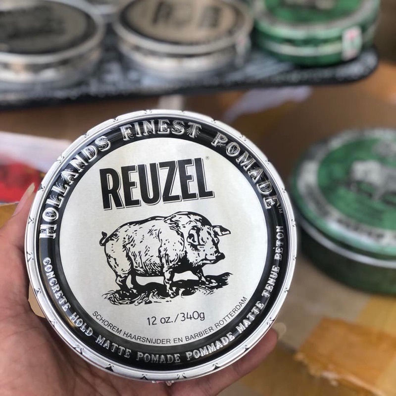 Sáp tạo kiểu Reuzel Concrete Hold Matte Pomade 113gram