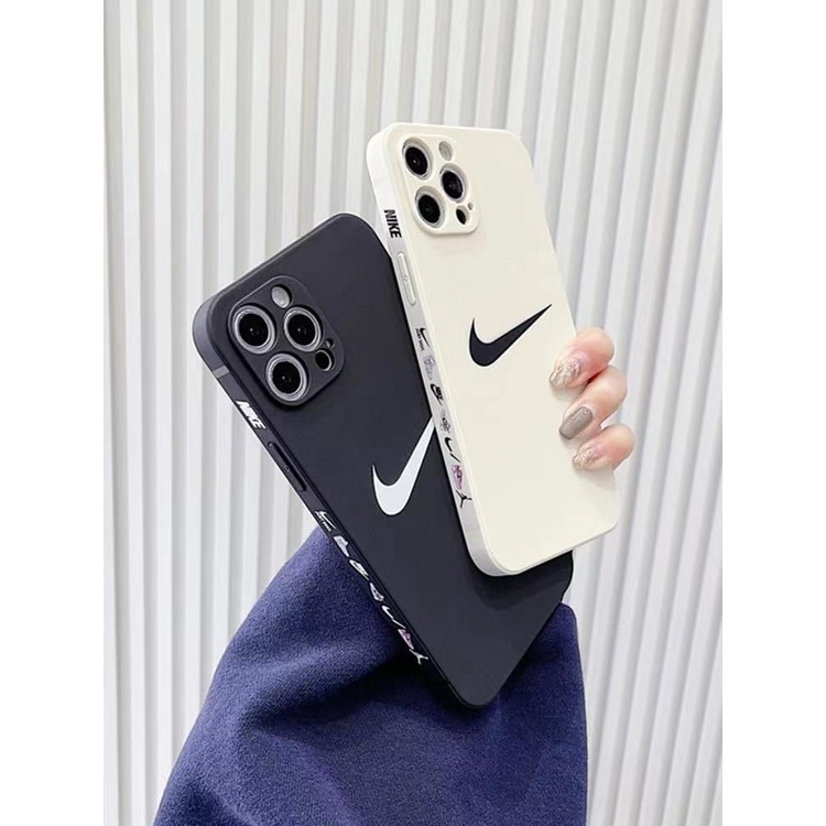 Ốp Điện Thoại Silicon Dày Mềm Họa Tiết Nike Bảo Vệ Camera Cho Iphone 13 Pro / Reno 4F / Reno 4 Pro / Reno 6 5G
