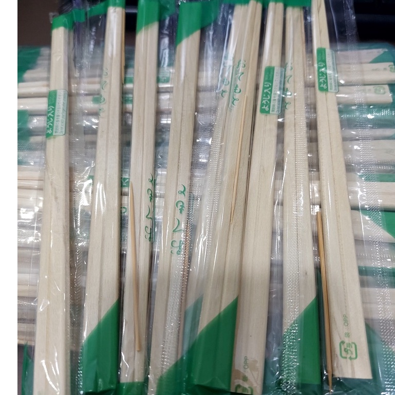 Bịch 100 đôi Đũa tách nhật, đũa tách tre dùng 1 lần kèm tăm cao cấp - quannaocungcan