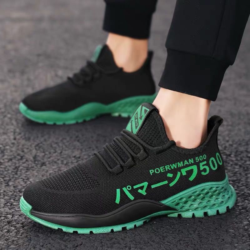 Giày sneaker nam thời trang sườn Chữ Trend501 2 màu | BigBuy360 - bigbuy360.vn