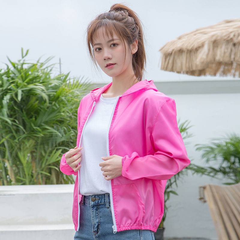 Áo khoác dù chống nắng siêu mỏng thoáng khí thời trang thoải mái dành cho nữ
