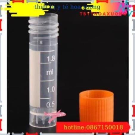 Ống Cryo, Ống LưuTrữ Lạnh Tế Bào 1.8ml  [ Com Bo 50 ống ]