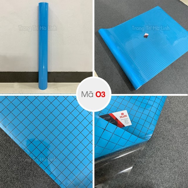 Decal dán kính họa tiết kẻ ô - giấy dán kính trang trí cửa sổ, phòng tắm khổ 1m