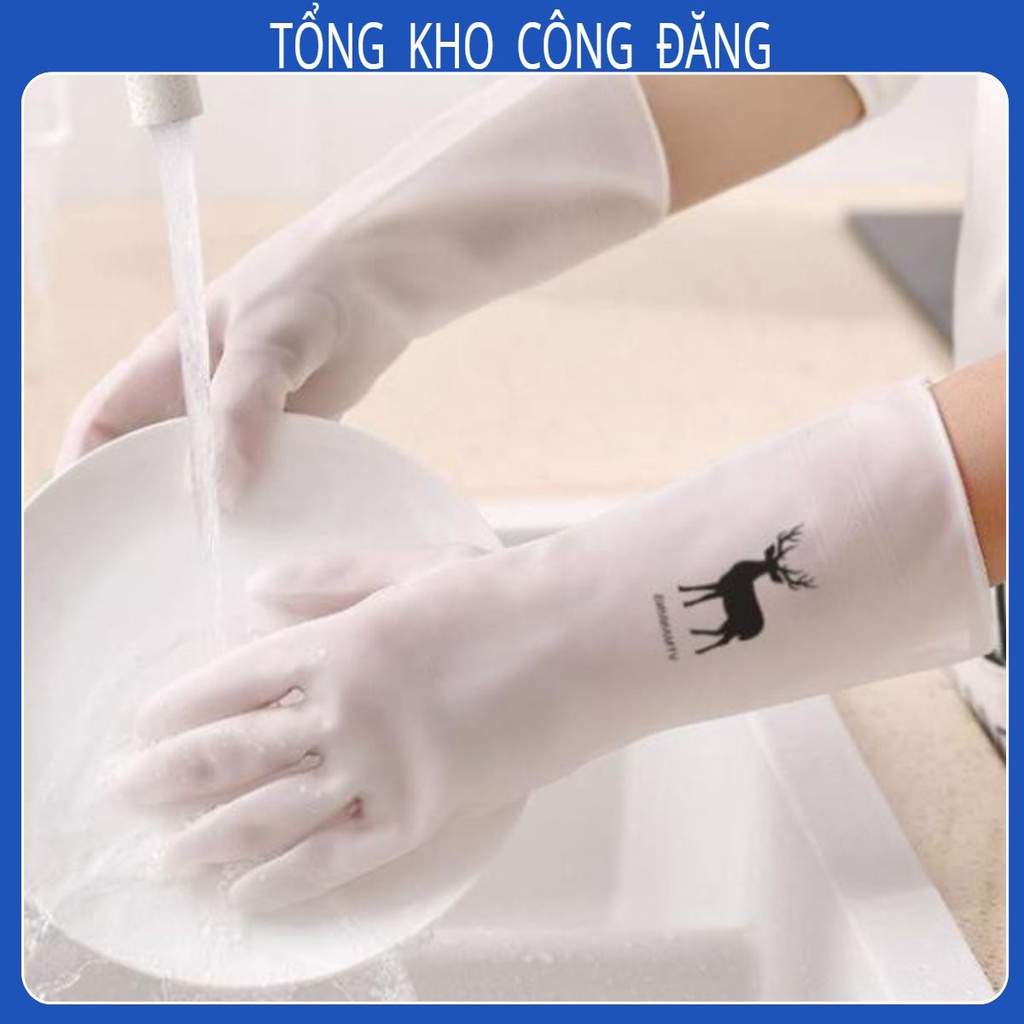 [Xả Kho Găng tay cao su con hươu siêu bền dai chống ăn mòn bảo vệ đôi tay của bạn