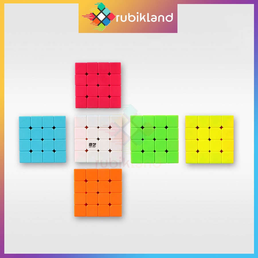 Rubik 4x4 QiYi QiYuan S Rubic 4 Tầng Stickerless Không Viền Cao Cấp Đồ Chơi Trí Tuệ