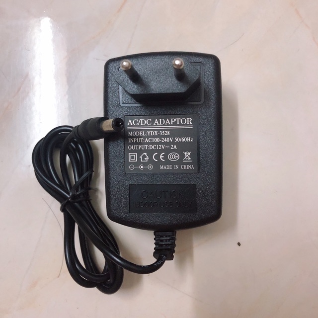 Adapter Nguồn 12V-2A Chui Lớn (5.5mm x 2.1mm)