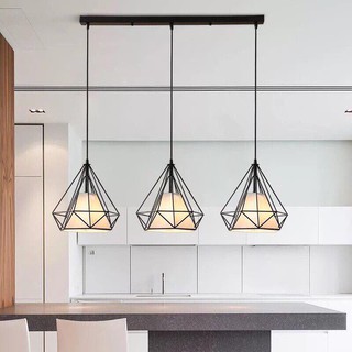 Bộ 3 đèn thả kim cương 25cm