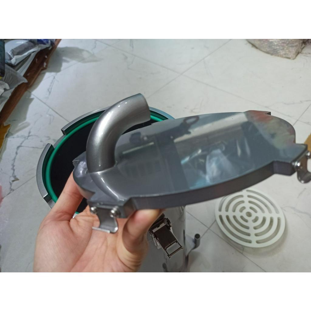 Lọc thùng chế phi 200 bơm marine 2500 lít/h điều chỉnh 100 cấp độ - lọc pvc cao cấp- máy lọc hồ cá thủy sinh-shopleo