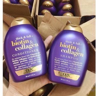 Cặp gội-xả BIOTIN COLLAGEN CHỐNG RỤNG TÓC 385ml