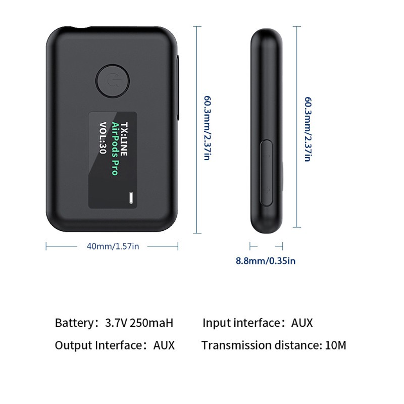 Thiết Bị Truyền Nhận Tín Hiệu Bluetooth Không Dây Màn Hình LCD Kích Thước Lớn Nhỏ Gọn Tiện Dụng Cho Xe Hơi