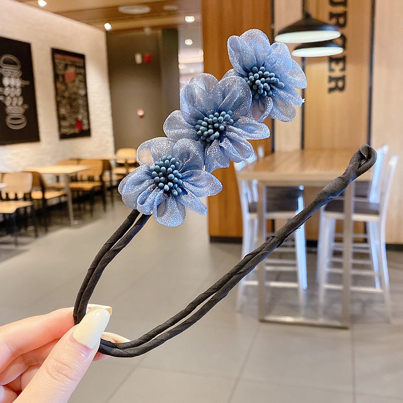 Băng Đô Cài Tóc Hình Hoa Đơn Giản Phong Cách Hàn Quốc