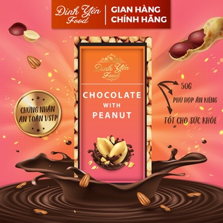 Socola Mix Đậu Phộng DinhYen 50g đồ ăn vặt siêu ngon giá rẻ