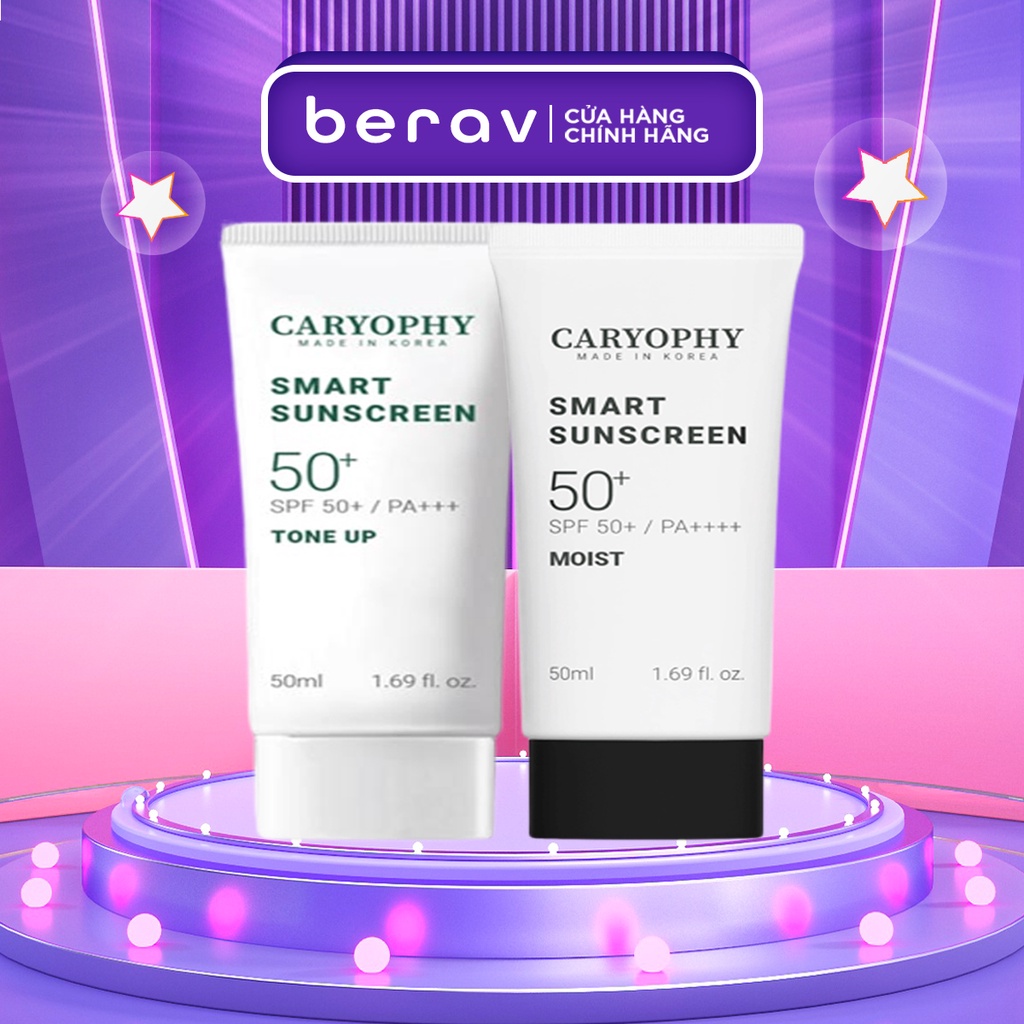 Kem Chống Nắng Caryophy ngừa mụn, bảo vệ da khỏi tia UV Caryophy Smart Tone Up 50ml