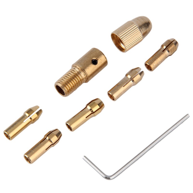 Bộ 8 Đầu Kẹp Mũi Khoan Điện Mini 0.5-3mm