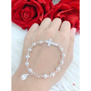 Lắc tay bạc nữ - Lắc bi thánh giá bạc 925