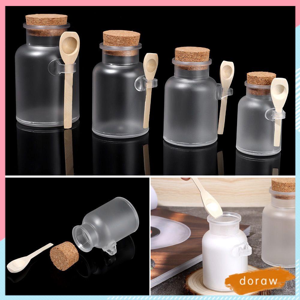 Chai đựng muối tắm 100-500g kèm muỗng gỗ đa năng