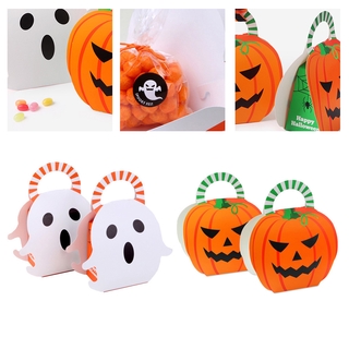 Set 10 Túi Giấy In Hình Ma Phong Cách Halloween Độc Đáo