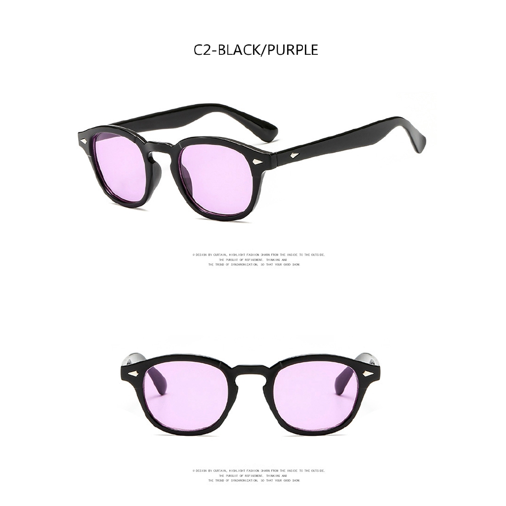 Kính mát bằng kim loại phong cách retro thời trang cho nam và nữ