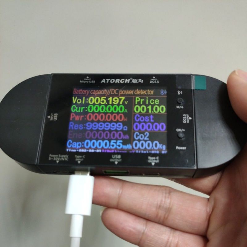 USB Tester UD24 đo dòng điện PD QC 3.0 có bluetooth màn hình màu