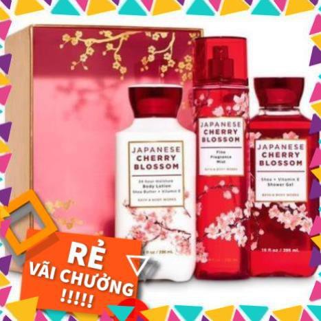 ( KIBO ) Auth] Sản Phẩm Tắm Lotion Xịt Thơm Toàn Thân Bath & Body Works - Japanese Cherry Blossom