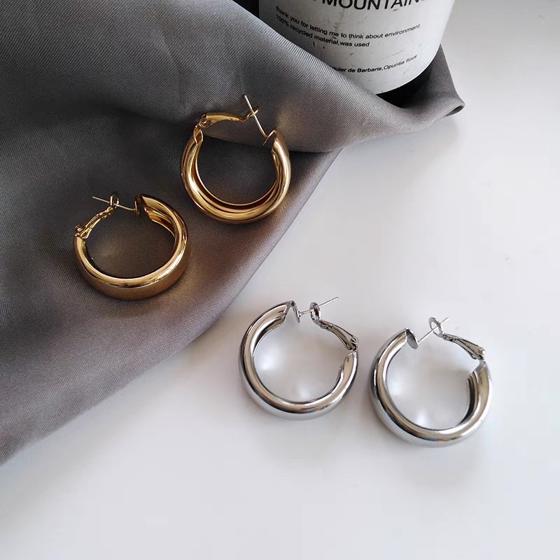 Bông tai retro 2 màu