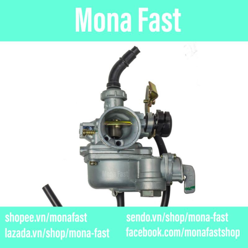 Bình xăng con xe máy 100cc (BXC100cc) gắn dream wave (bộ chế hoà khí xe máy)